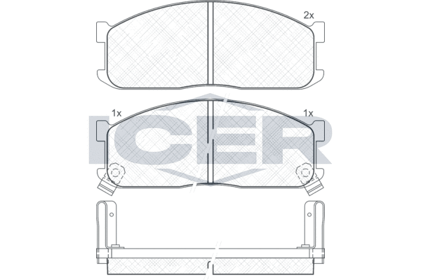 ICER 140690 - Тормозные колодки 