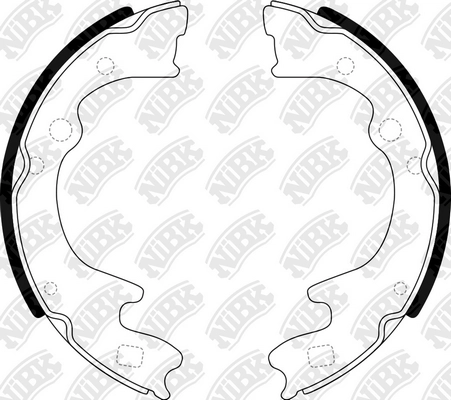 NIBK FN3350 - Барабанные колодки