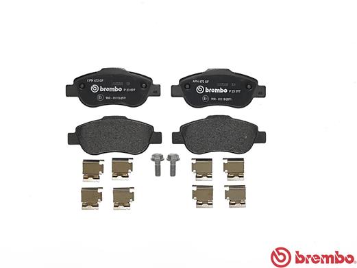 BREMBO P 23 097 - Комплект тормозных колодок, дисковый тормоз PRIME LINE