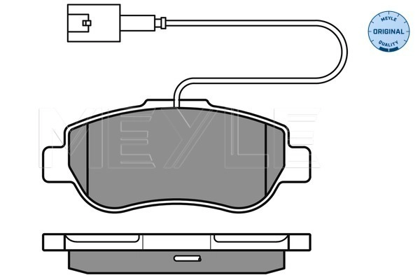 MEYLE 025 240 7217/W - Комплект тормозных колодок, дисковый тормоз MEYLE-ORIGINAL: True to OE.