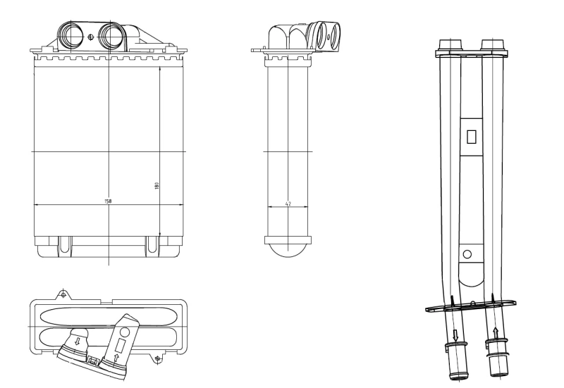 NRF 54415 - Радиатор печки