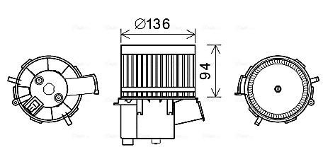 AVA QUALITY COOLING FT8434 - Моторчик печки