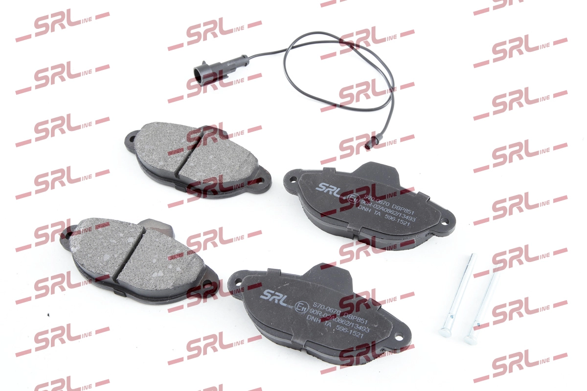 SRLINE S70-0670 - Тормозные колодки 