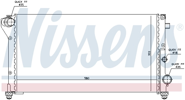 NISSENS 617846 - Радиатор охлаждения