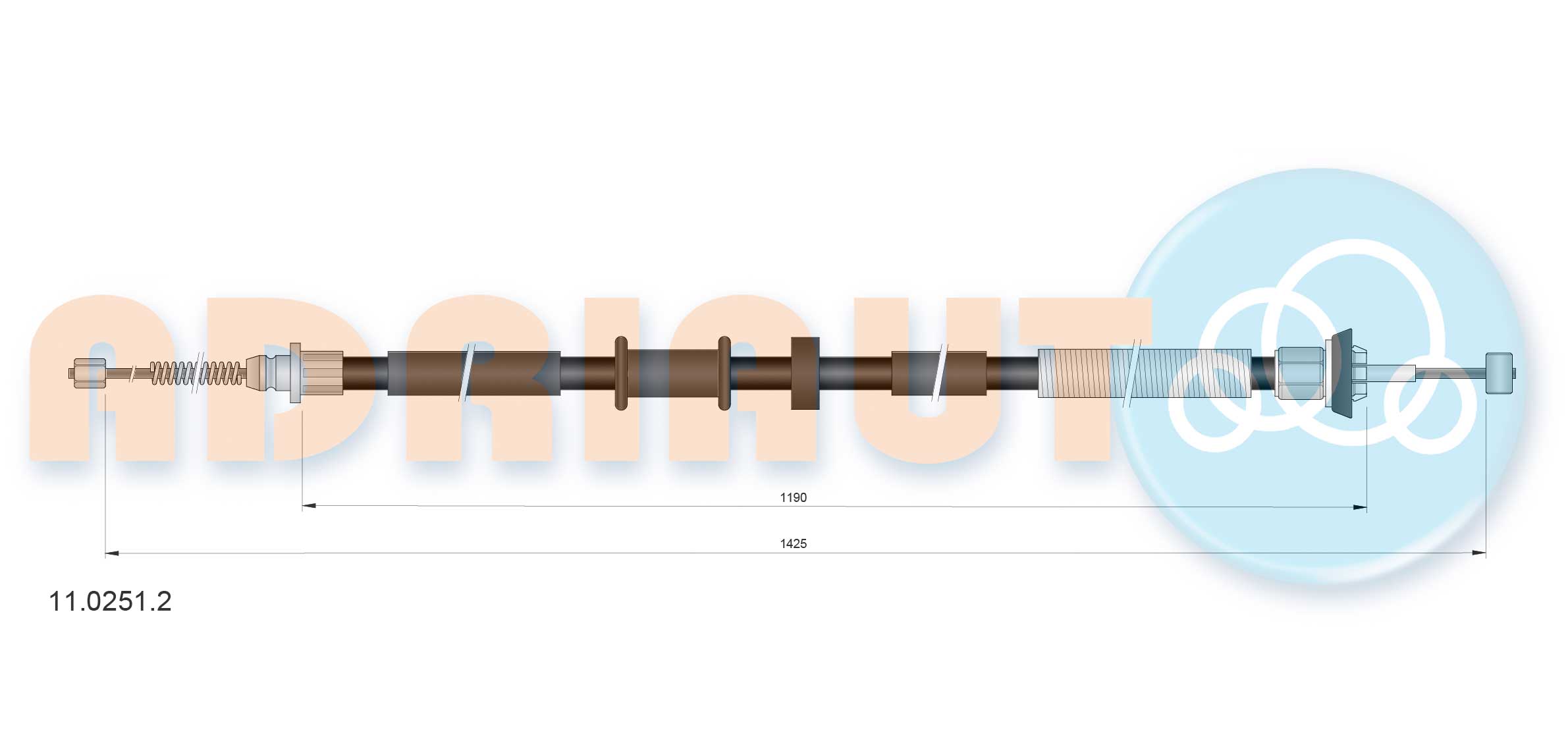 ADRIAUTO 11.0251.2 - Трос ручника