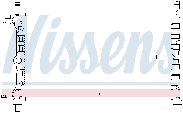 NISSENS 61931 - Радиатор охлаждения