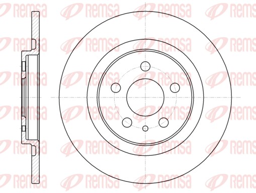 REMSA 6736.00 - Тормозные диски