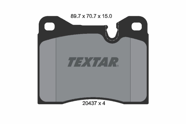 TEXTAR 2043703 - Тормозные колодки 