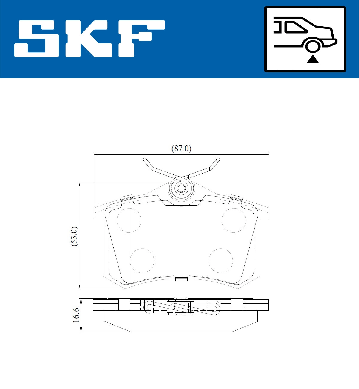 SKF VKBP 90209 - Тормозные колодки 