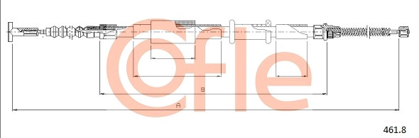 COFLE 461.8 - Трос ручника