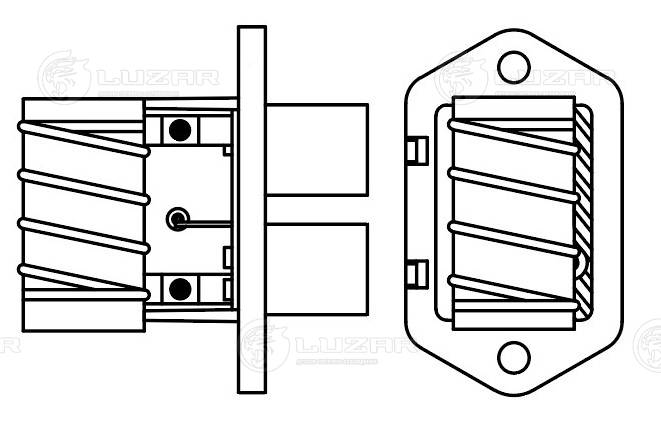 LUZAR LFR 1662 - Резистор вентилятора