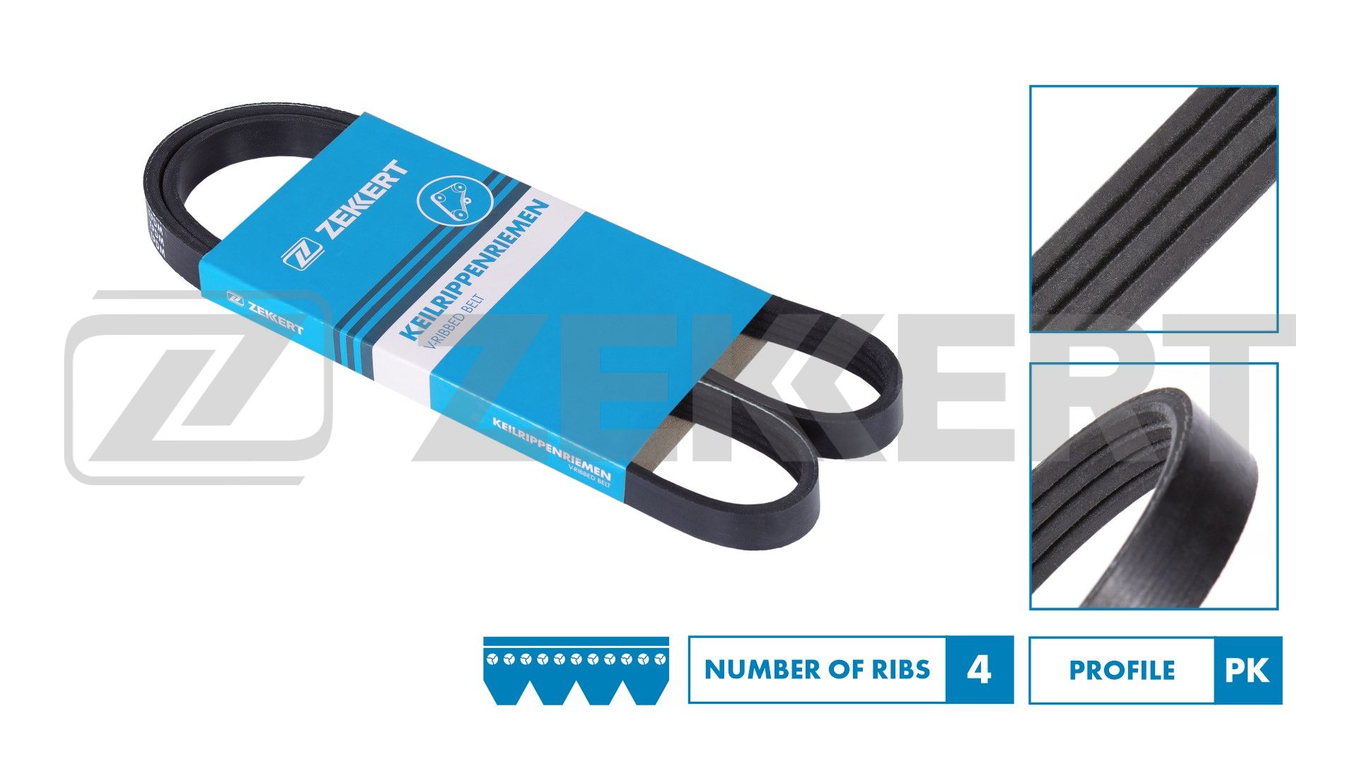 ZEKKERT KR-4PK685 - Ремень генератора