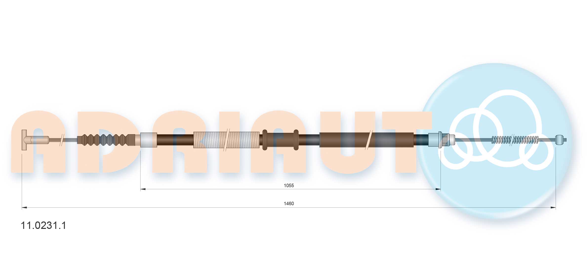 ADRIAUTO 11.0231.1 - Трос ручника