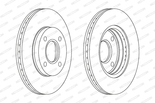 FERODO DDF1072C - Тормозной диск PREMIER Coat+ disc
