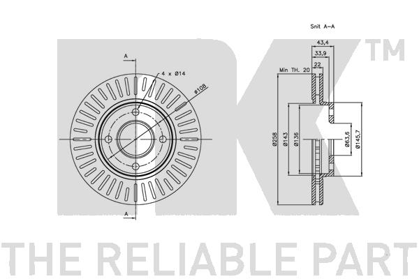NK 312549 - Тормозные диски