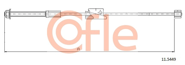 COFLE 11.5449 - Трос ручника
