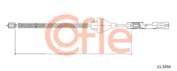 COFLE 11.5454 - Трос ручника