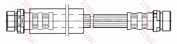 TRW PHA498 - Тормозные шланги