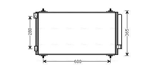 AVA QUALITY COOLING CNA5271D - Радиатор кондиционера