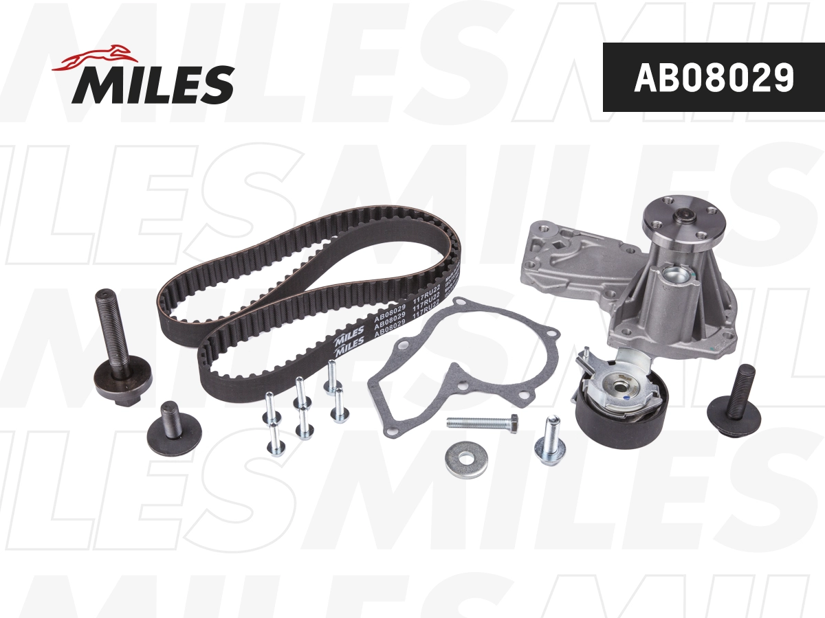 MILES AB08029 - Комплект ремня ГРМ