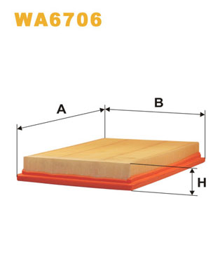 WIX FILTERS WA6706 - Воздушный фильтр