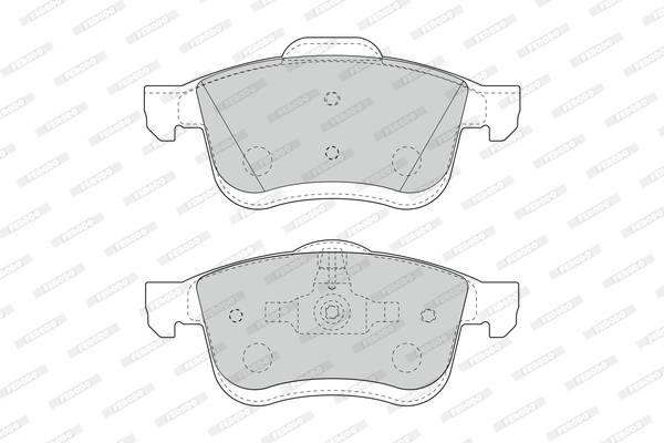 FERODO FDB4951 - Комплект тормозных колодок, дисковый тормоз PREMIER ECO FRICTION