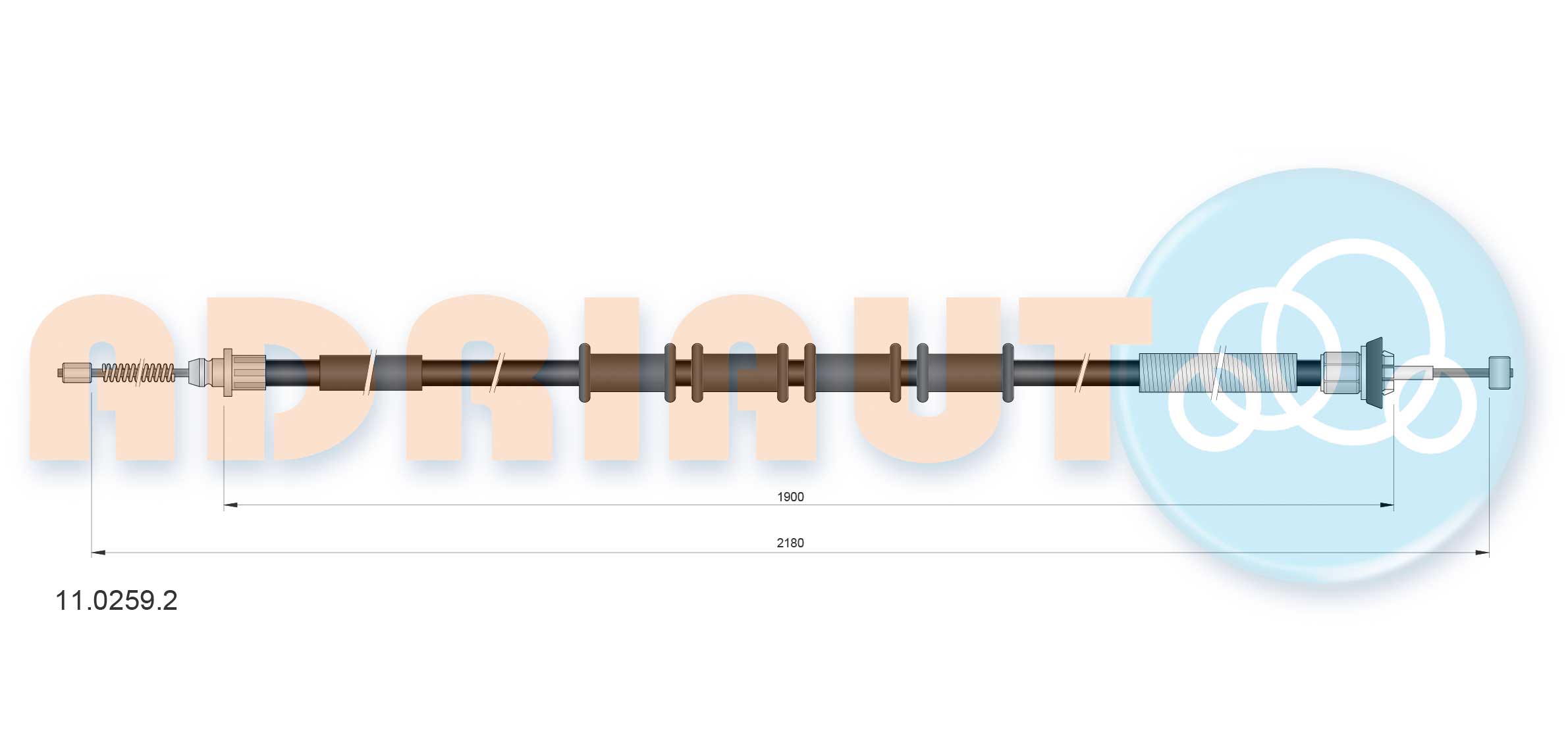ADRIAUTO 11.0259.2 - Трос ручника