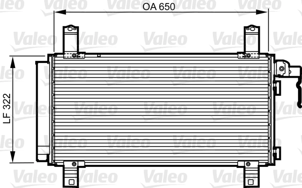 VALEO 818090 - Радиатор кондиционера