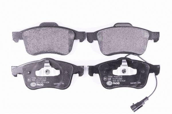 HELLA 8DB 355 014-241 - Тормозные колодки 