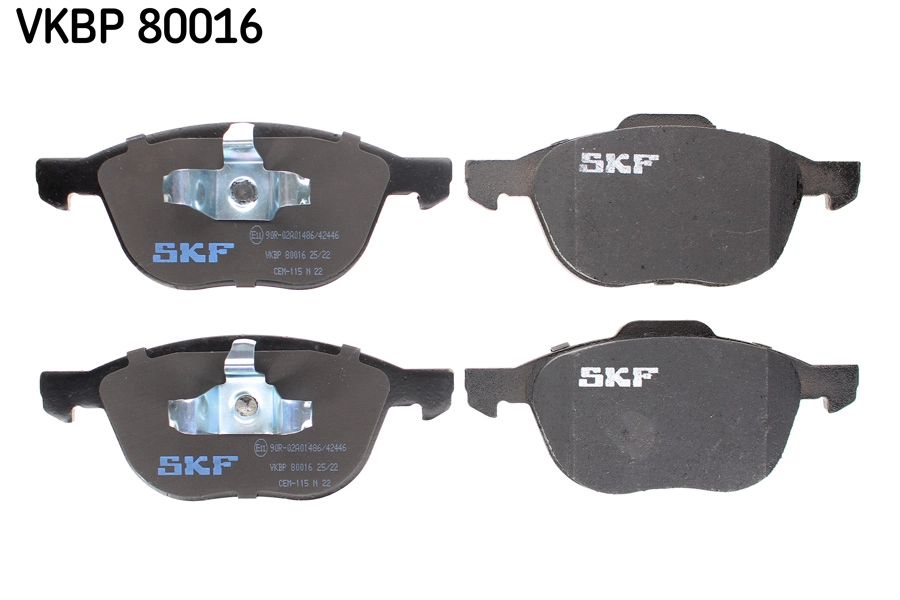 SKF VKBP 80016 - Тормозные колодки 