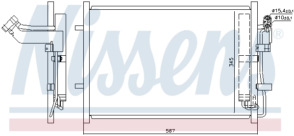 NISSENS 940148 - Радиатор кондиционера