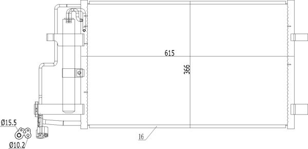 Радиатор кондиционера