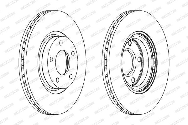 FERODO DDF1312C - Тормозной диск PREMIER High Carbon