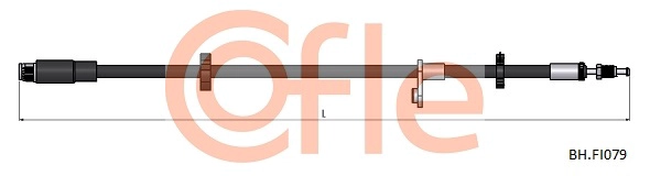 COFLE 92.BH.FI079 - Тормозные шланги
