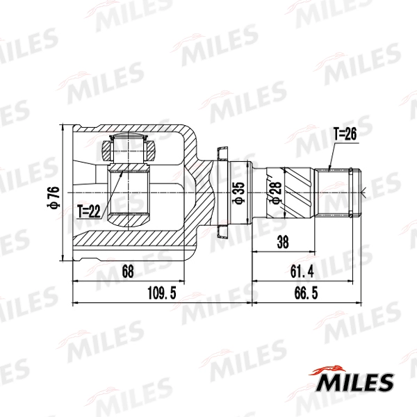 MILES GA10083 - ШРУС