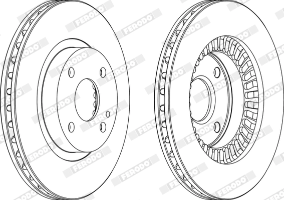 FERODO DDF1105 - Тормозной диск PREMIER