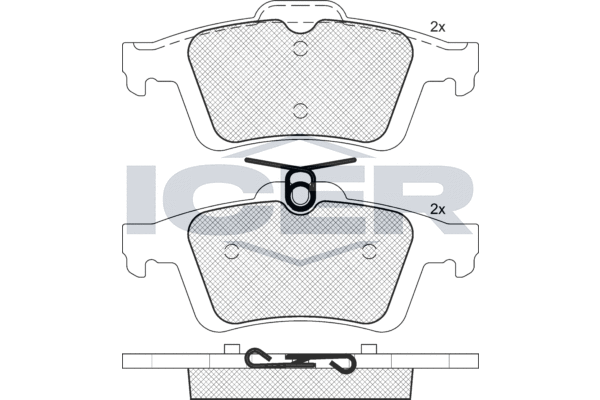 ICER 181744-396 - Тормозные колодки 