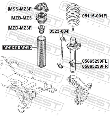 FEBEST 05115-001F - Пружины 