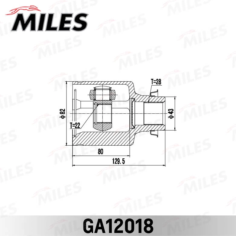MILES GA12018 - ШРУС