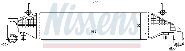 NISSENS 96532 - Интеркулер