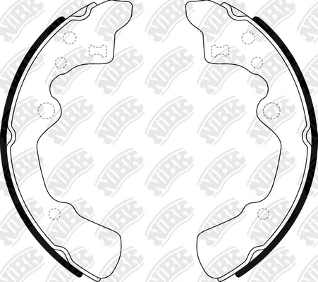 NIBK FN3372 - Барабанные колодки