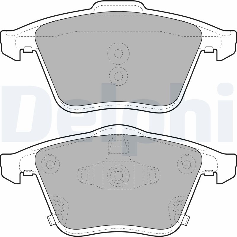 DELPHI LP2025 - Тормозные колодки 