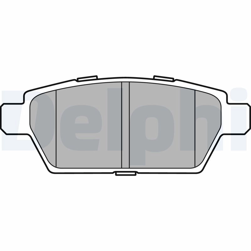 DELPHI LP2493 - Тормозные колодки 