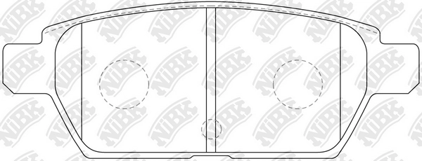 NIBK PN5803 - Тормозные колодки 