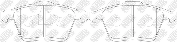 NIBK PN5802 - Тормозные колодки 