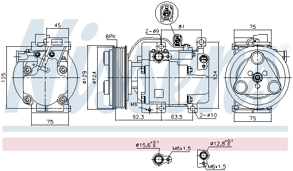 NISSENS 89311 - Компрессор кондиционера