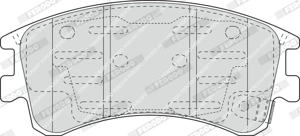 FERODO FDB1619 - Комплект тормозных колодок, дисковый тормоз PREMIER ECO FRICTION