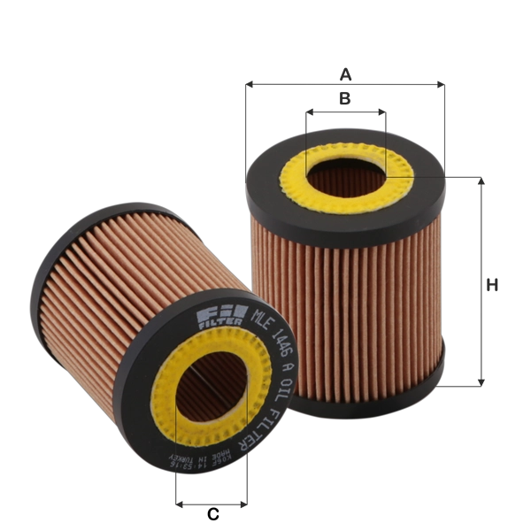 FIL FILTER MLE 1446 A - Масляный фильтр