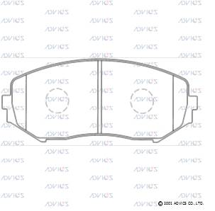 ADVICS SN131 - Тормозные колодки 