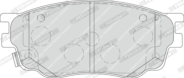 FERODO FDB1707 - Комплект тормозных колодок, дисковый тормоз PREMIER ECO FRICTION
